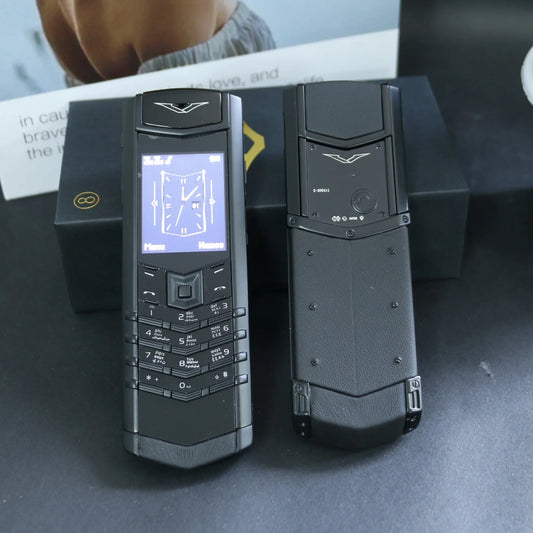 Elegant Metal Signature Handmade Mobile Phone Dual SIM Bluetooth Dialer Ebook Luxury Feature Classic Senior Phone for Elderly