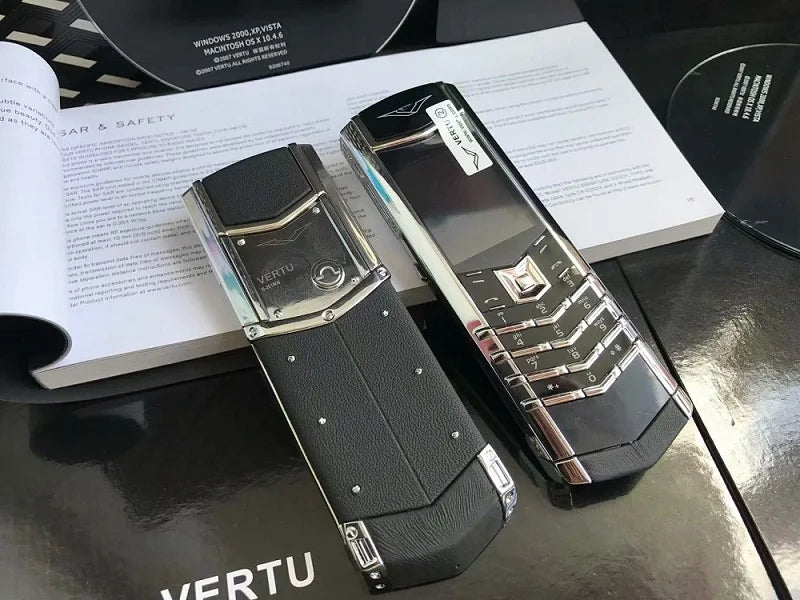 Elegant Metal Signature Handmade Mobile Phone Dual SIM Bluetooth Dialer Ebook Luxury Feature Classic Senior Phone for Elderly