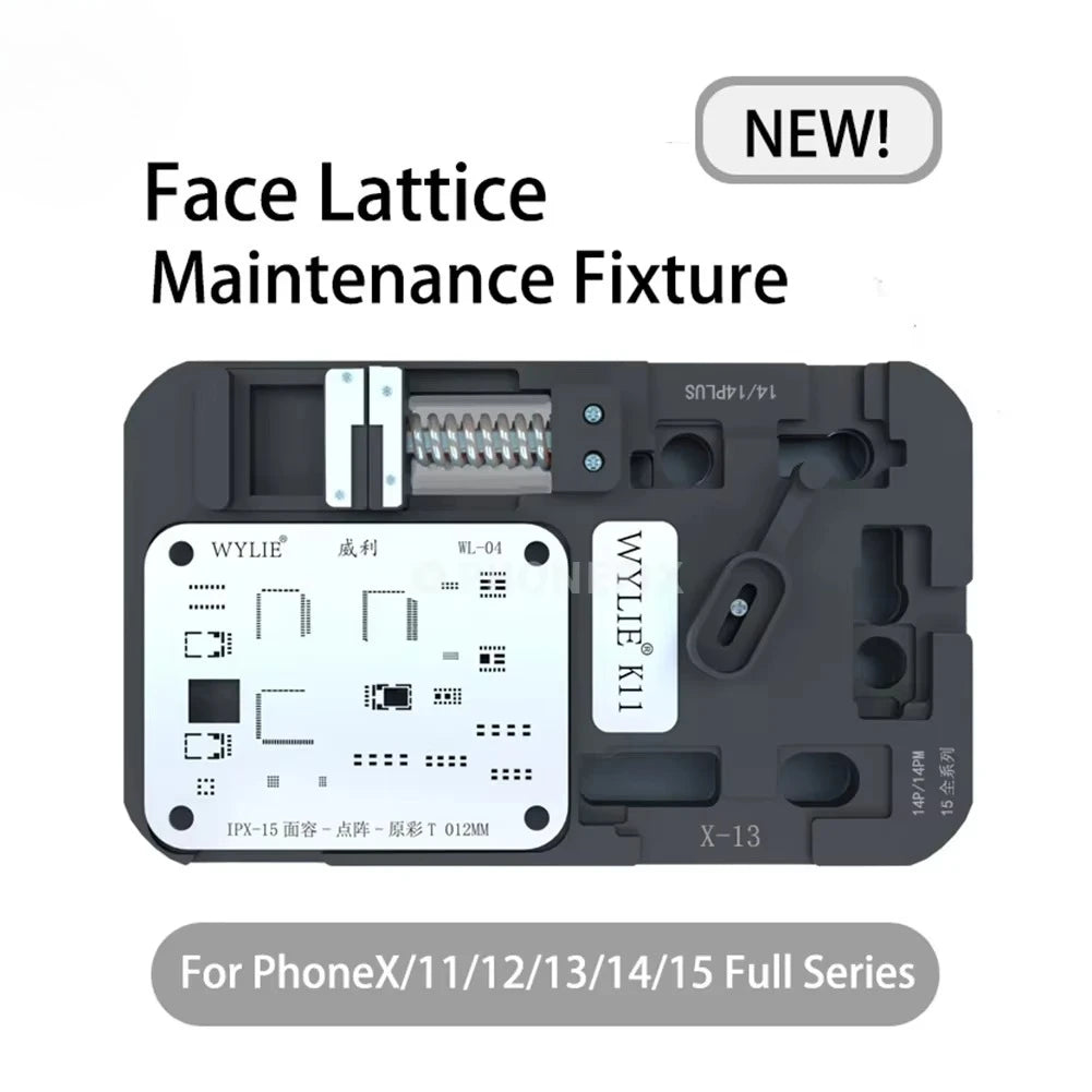 Mechanic F-FIx WYLIE K11 Phone Dot Matrix Repair Fixture for Phone X-15PM Face ID Lattice Repair BGA Reballing Stencil Platform