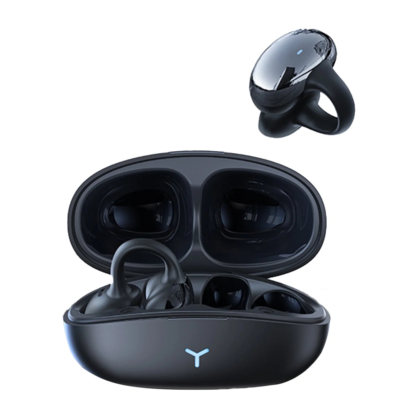 2025 Clip-On Open-Ear Bluetooth Earphones – 3D Sound OWS Sport Wireless Headset for Running, Gym & Everyday Use