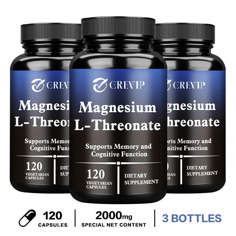 Magnesium L-Threonate Supplement – Supports Brain Health, Memory, Concentration & Cognition