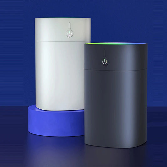 USB Mini Air Humidifier 400ml – Ultrasonic Aroma Essential Oil Diffuser for Home & Car with LED Color Lamp