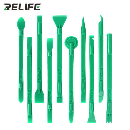 Relife rl-049C 10 in 1 Bilateral disassembly crowbar tools for mobile phone cpu IC Chips,20 shapes,Anti-static,High hardness