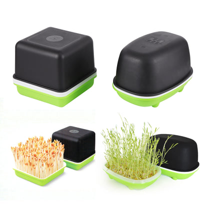 1Pc Seed Sprouts Tray Nursery Tray Hydroponic Mini Greenhouse Germination Kits for Sprout Planting Container Green Growing Tray