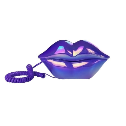 Corded Landline Home Phone – Funny Novelty Lips Telephone with Real Wired Connection for Home, Office & Gift Décor