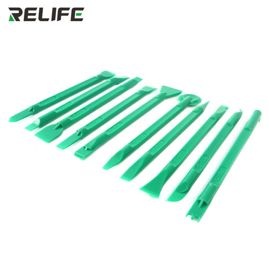 Relife rl-049C 10 in 1 Bilateral disassembly crowbar tools for mobile phone cpu IC Chips,20 shapes,Anti-static,High hardness