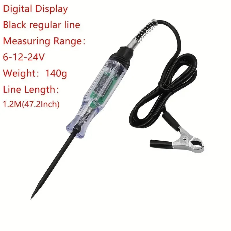 Car Truck Voltage Circuit Tester Auto 6V 24V Tools Car diagnostic Probe Test Pen Light Bulb electric measuring pen tools
