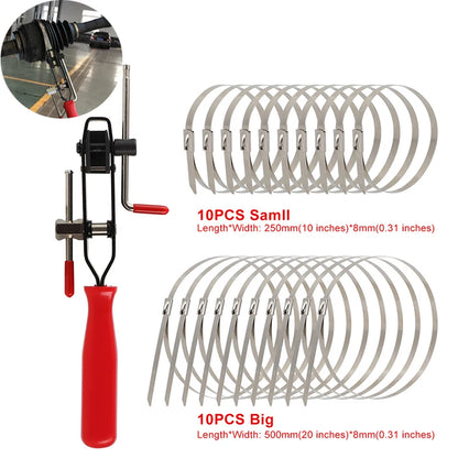 ATV Auto CV Joint Banding Boot Axle Clamp Tool With CV Half Shaft Boot Band Buckle Clamps Repair Install Tools