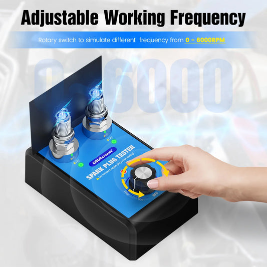 OBDResource Car Spark Plug Tester Pro With Black Board Dual Holes 220V&110V  0-6000rpm Engine Ignition Coil Spark Tester Tool