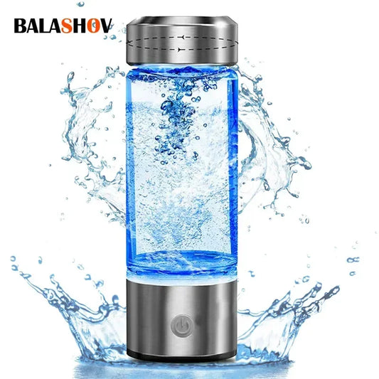 Hydrogen-Rich Water Cup – Portable Hydrogen Generator Bottle with Titanium Filter | USB Rechargeable