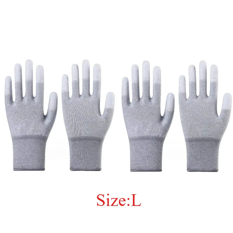 PU Coated Finger ESD Anti-Static Glove For iPhone Computer Phone Repair Tools Protection Electronic Working Glove