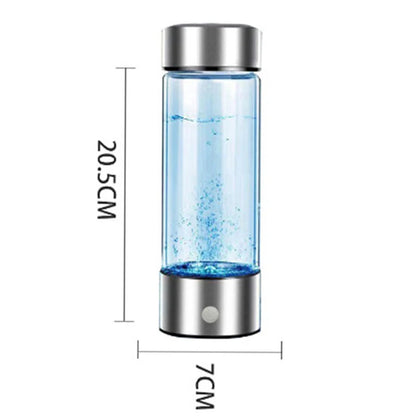 Hydrogen-Rich Water Cup – Portable Hydrogen Generator Bottle with Titanium Filter | USB Rechargeable