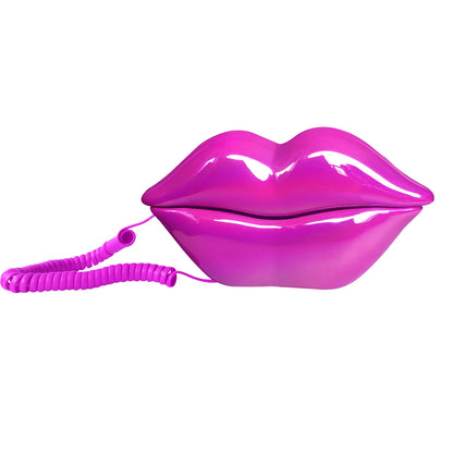 Corded Landline Home Phone – Funny Novelty Lips Telephone with Real Wired Connection for Home, Office & Gift Décor