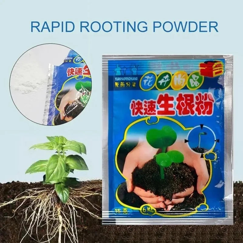 5pcs Fast Rooting Powder Plant Rapid Rooting Agent Hormone Growing Root Seedling Germination For Most Plants Garden Supplies