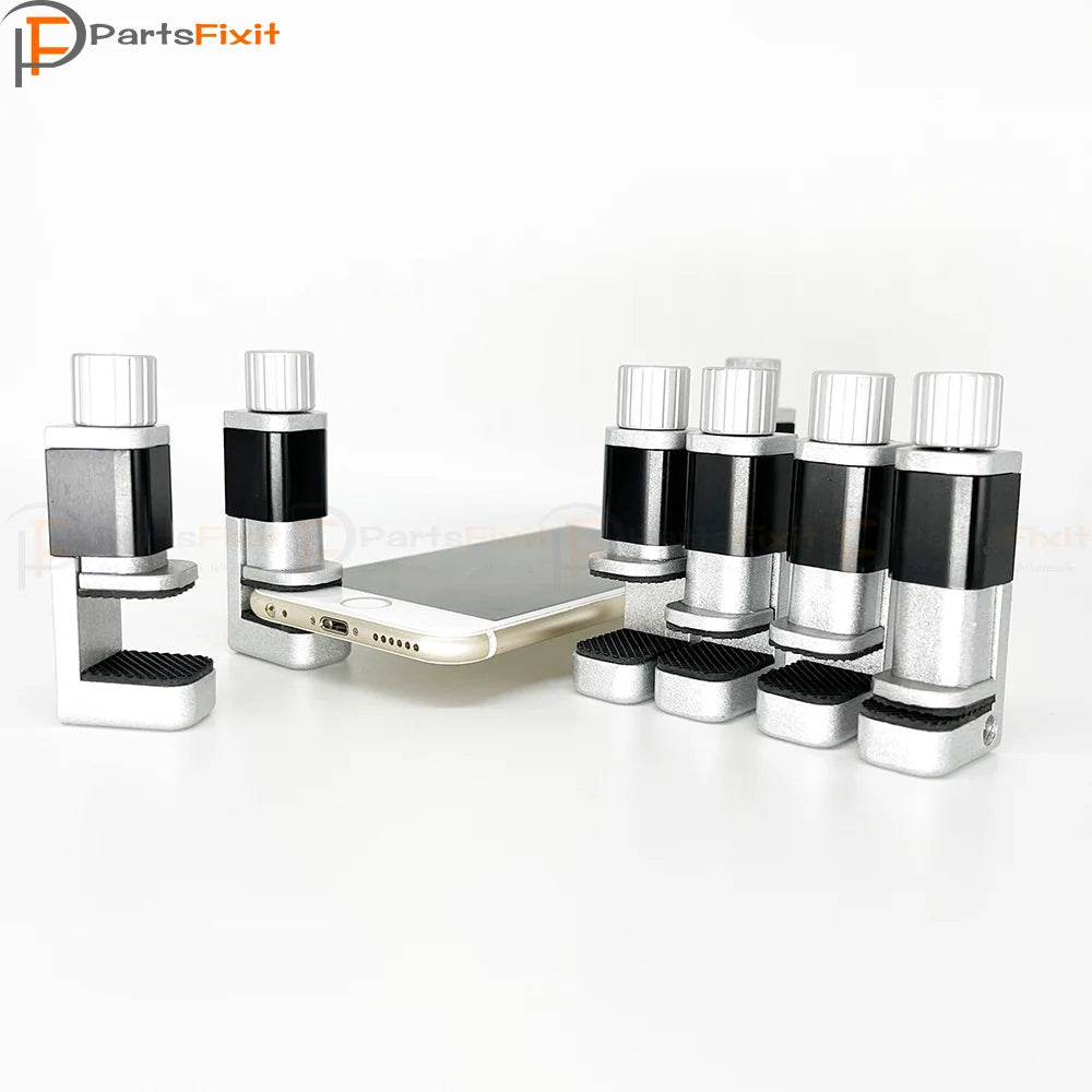 Adjustable Alloy Phone Screen Repair Clamp Clip Fixture Repair LCD Tool With Rubber For iPhone iPad Tablet PC Repair