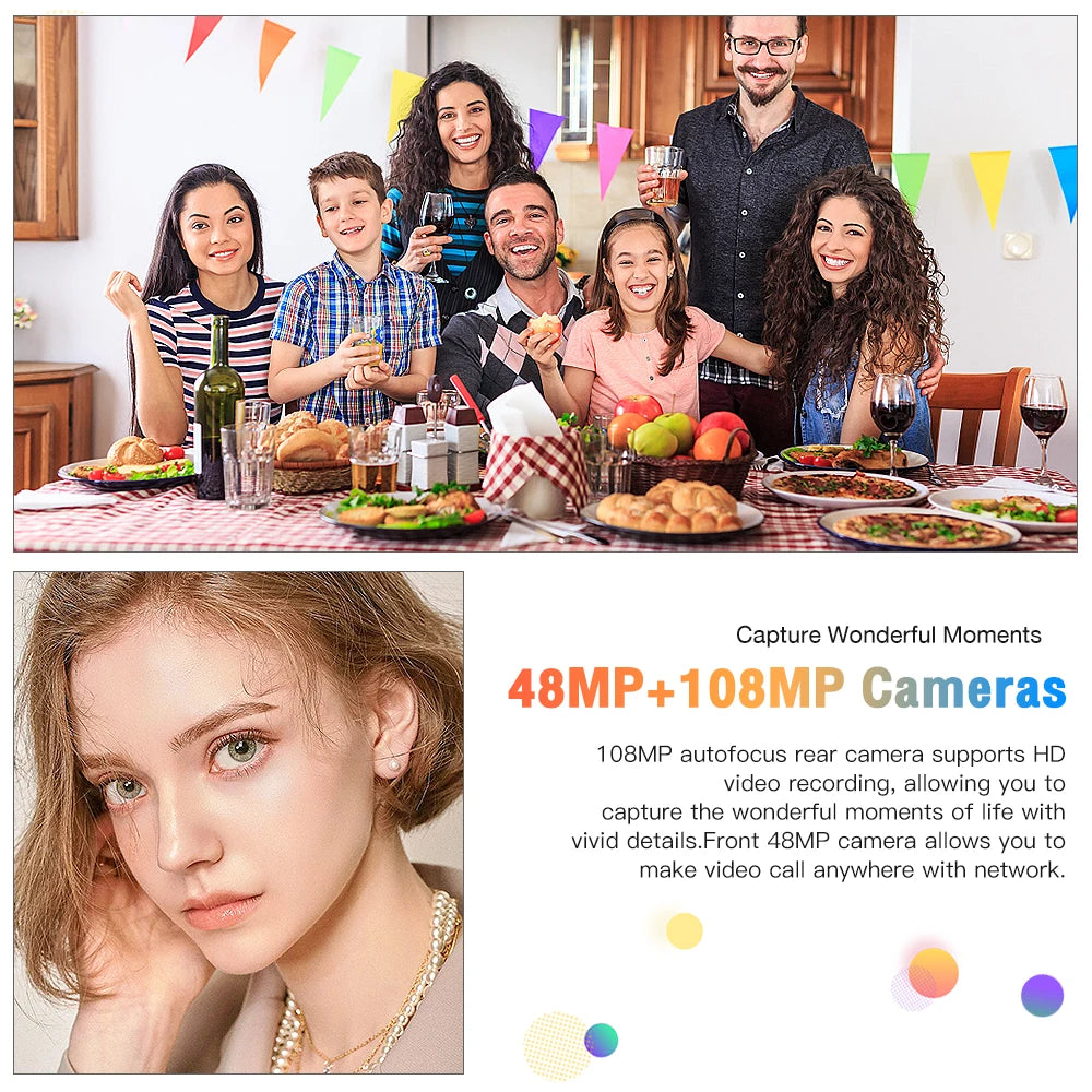 Original Tablet Pad 6 MAX 11 Inch 16GB RAM 1TB ROM tablet Android 13 Core Pad Tablet PC Phone Dual Wifi tablette android 8800mah