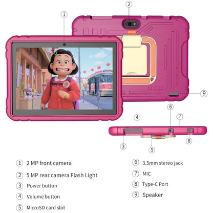 🎨 J11 Android 13 Kids Tablet – 10.1" IPS Screen | 4GB RAM + 64GB ROM | Octa-Core | Dual Camera | WiFi | Silicone Protective Case