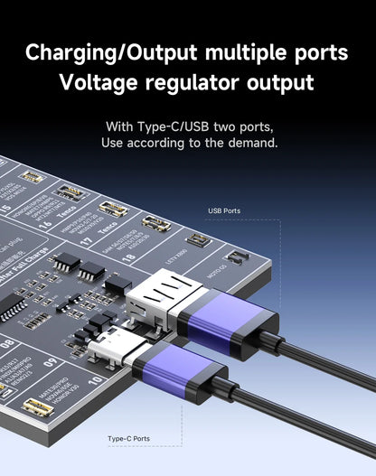 MECHANIC Pro 20 Battery Tester Activation Board with LED Display – Voltage & Current Check Tool for 400+ Android Phones