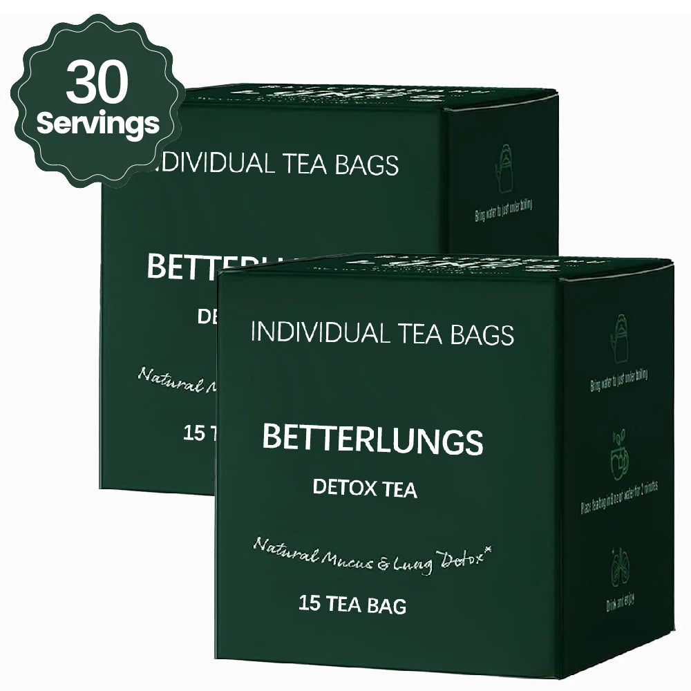 ✨ BetterLungs Mullein Detox Tea – 15 Herbal Bags (Caffeine Free)