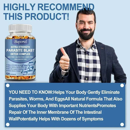 Parasite Blast Detox Complex – Digestive Cleanse & Intestinal Support Formula