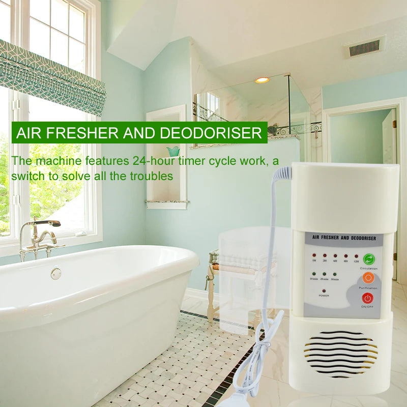 ATWFS Air Ozonizer Air Purifier Home Deodorizer Ozone Ionizer Generator Sterilization Germicidal Filter Disinfection Clean Room