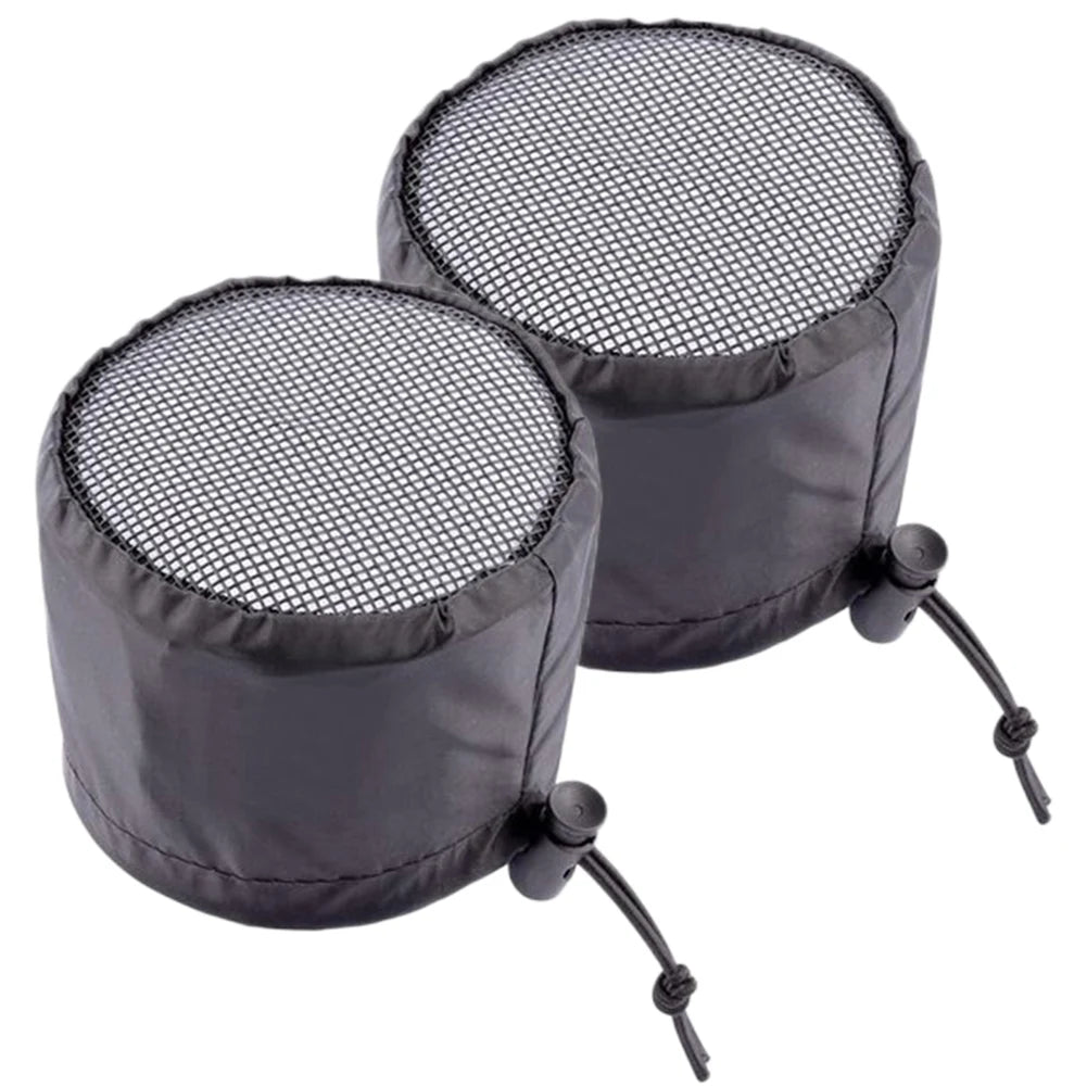 2Pcs 4/6/8in Grow Tents Duct Filter Vent Cover With Elastic Band Fixed Buckles Waterproof Dust-proof For Plant Growth