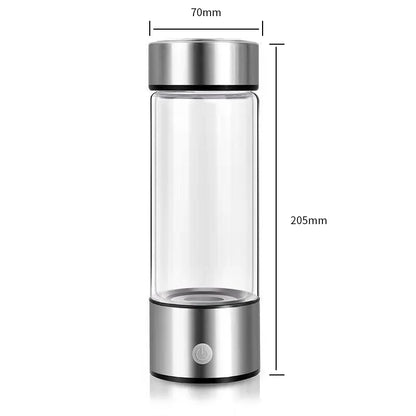 Hydrogen-Rich Water Cup – Portable Hydrogen Generator Bottle with Titanium Filter | USB Rechargeable