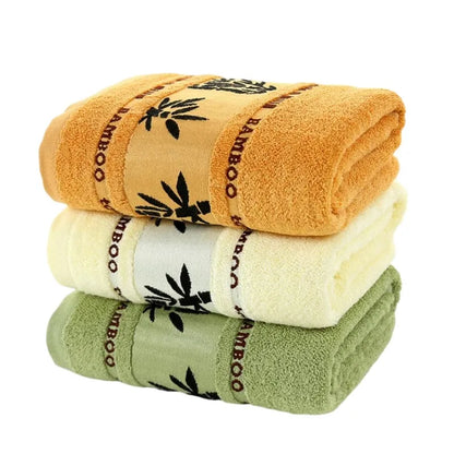 Set of 2 Bamboo Fiber Bathroom Towels Sets 34x74cm/70x140cm Household Hand Face Bath Towel  Sets Washcloths Toallas De Baño 타월