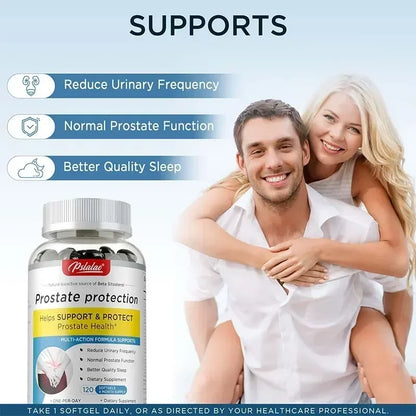 Prostate Protection Supplement – Supports Prostate, Urinary & Bladder Health, Reduces Discomfort & Frequent Urination