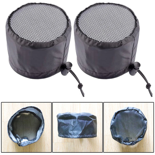 2Pcs 4/6/8in Grow Tents Duct Filter Vent Cover With Elastic Band Fixed Buckles Waterproof Dust-proof For Plant Growth
