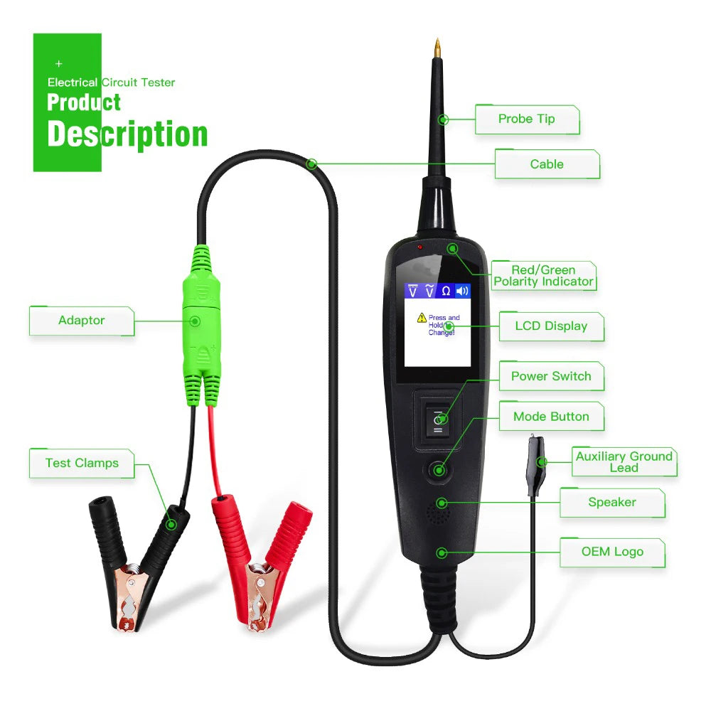 original Electric Circuit Tester Power Probe ALicar EC150 PK AUTEL YD208 Autel PS100 Electrical System testing
