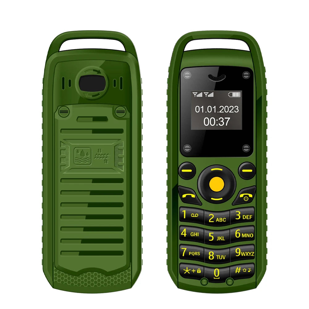 SERVO B25 Mini Feature Phone – Dual SIM, Magic Voice, Bluetooth Sync, 2G Network, Multilingual (Ultra Compact 24g)