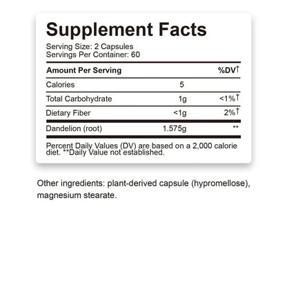 ✨ Dandelion Root Capsules – Liver Detox & Immune Support
