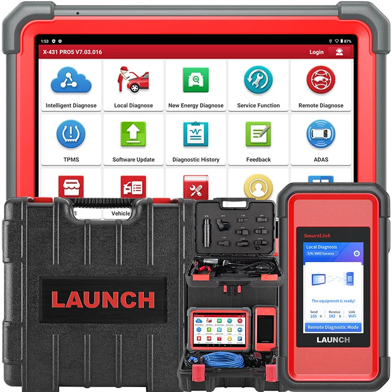 Launch X431 PRO5 Diagnostic Tools ECU Programming Tool with J2534 SmartLink OBD2 Scanner OBDII Launch PRO5