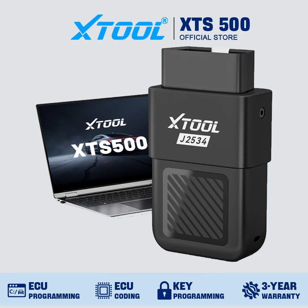 XTOOL XTS500 J2534 VCI Diagnostic Tool Car OBD2 Scanner Full System Diagnostic ECU Coding Automotive Scanner J2534 Programming