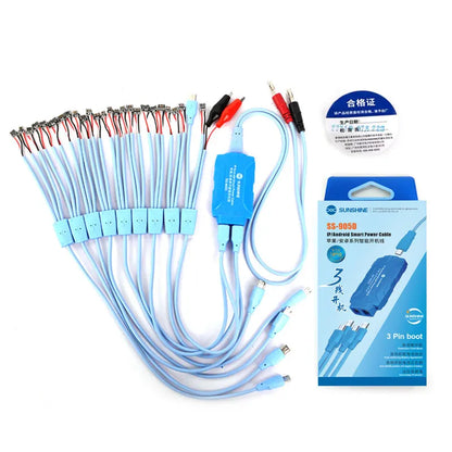 SUNSHINE SS-905D V10.0 New Phone Smart Power Cable For iPhone 6S-16 Pro Max Samsung Huawei DC Power Supply Current Testing Cable
