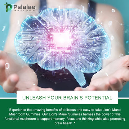 Lion’s Mane Mushroom Gummies – Brain Support, Focus & Mental Clarity