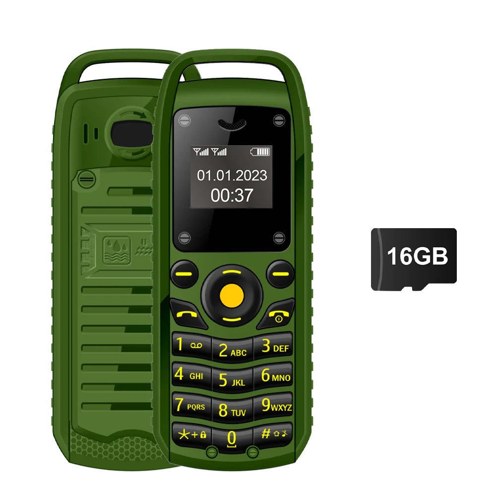 SERVO B25 Mini Feature Phone – Dual SIM, Magic Voice, Bluetooth Sync, 2G Network, Multilingual (Ultra Compact 24g)