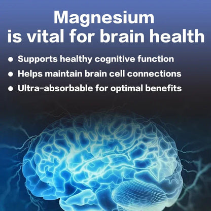 Magnesium L-Threonate Supplement – Supports Brain Health, Memory, Concentration & Cognition