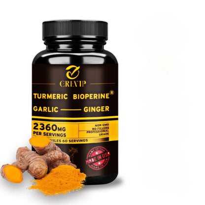 ✨ 4-in-1 Turmeric Ginger Supplement – Joints, Immune Support & Digestion