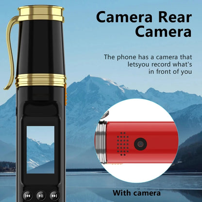 SERVO BM111 Pen Style Mobile Phone – Dual SIM | Magic Voice | Bluetooth Dialer | 3-in-1 Pen & Mini Fan | 2G GSM