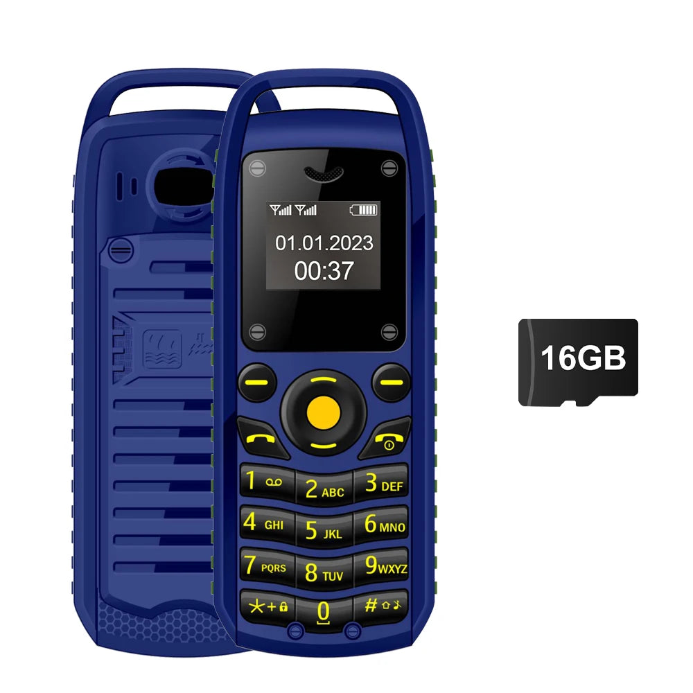 SERVO B25 Mini Feature Phone – Dual SIM, Magic Voice, Bluetooth Sync, 2G Network, Multilingual (Ultra Compact 24g)