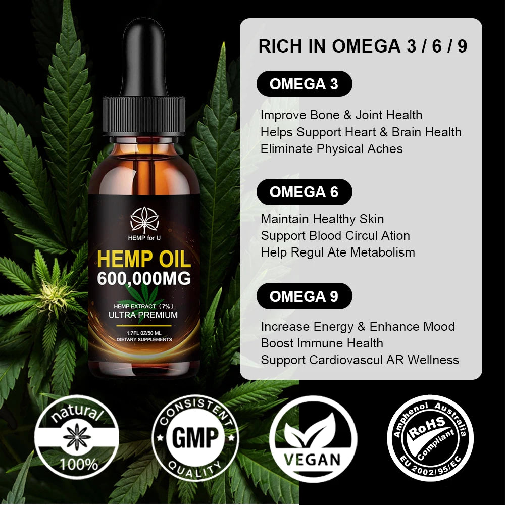 Organic Plant Extract Supplement with Omega 3-6-9 – Immune, Joint & Mood Support