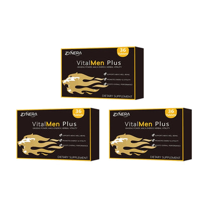 Blue Tablets – Shilajit, Ashwagandha, Black Maca & Saw Palmetto | Natural Male Vitality & Energy Enhancing Supplement