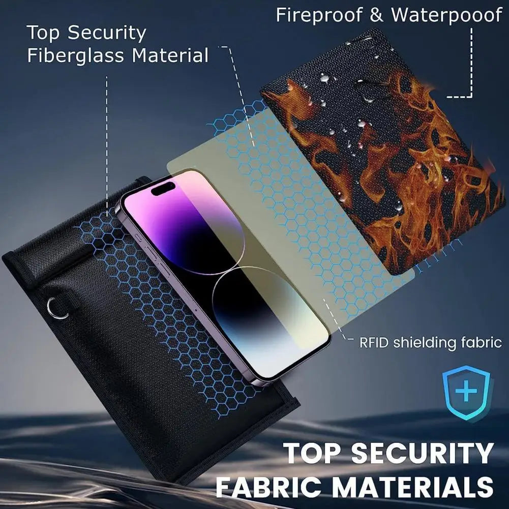Faraday Shielding Bag – Fireproof, Waterproof RFID Signal Blocker for Laptops, Tablets, Phones & Car Keys (Free Shipping)