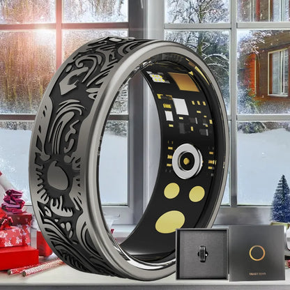 little meatball2025New Smart Ring Men's and Women's Heart Rate Oximetry Monitor IP68, Multi-Sport Mode for Android and i0s