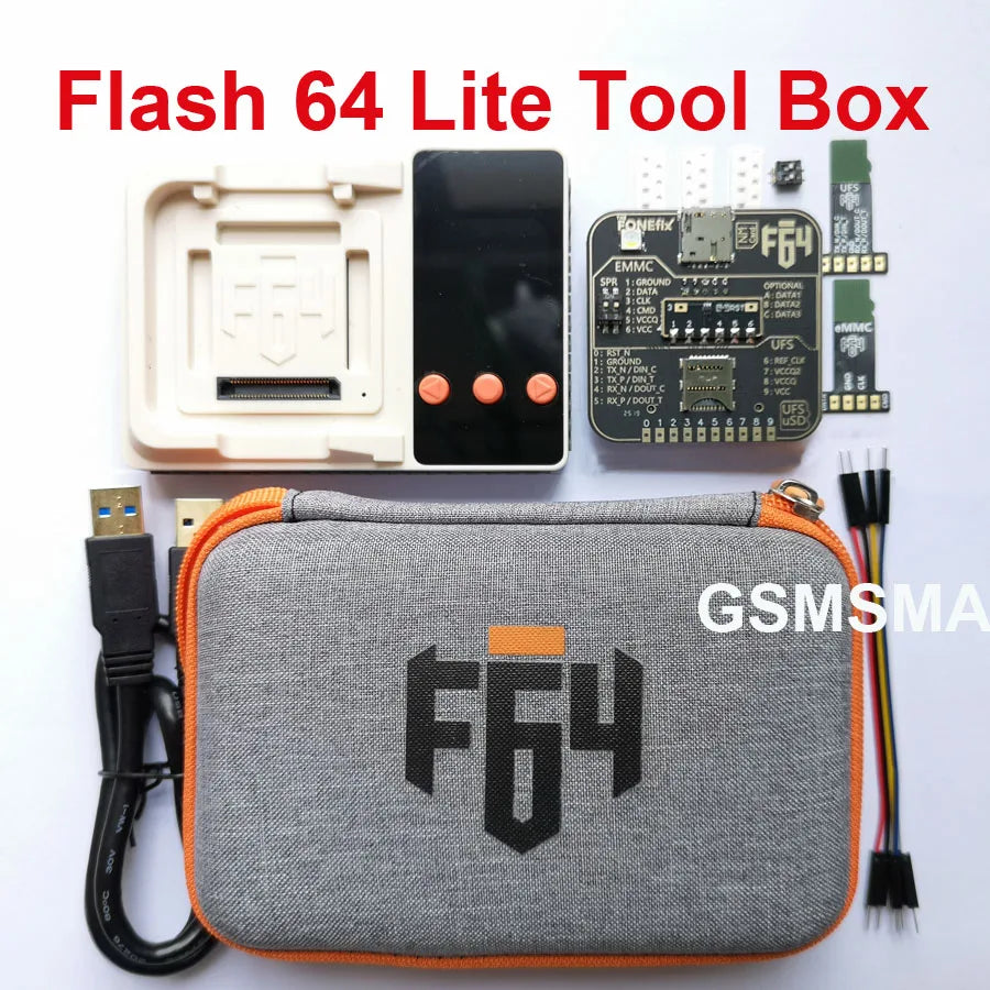 100% original F64 Easy JTAG Box Flash 64 Lite Tool Box For eMMC ISP UFS jtag Adapter