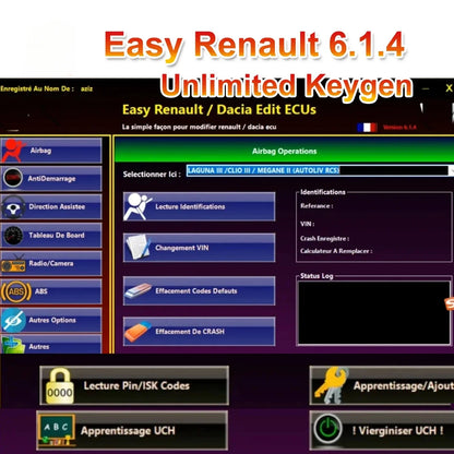 Easy Renault v6.1.4 (Renolink-Compatible) – Renault ECU Diagnostic Software License & Setup Support