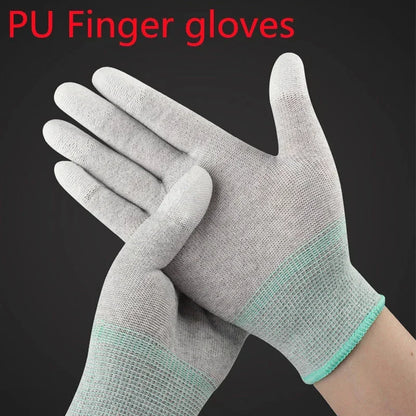 PU Coated Finger ESD Anti-Static Glove For iPhone Computer Phone Repair Tools Protection Electronic Working Glove