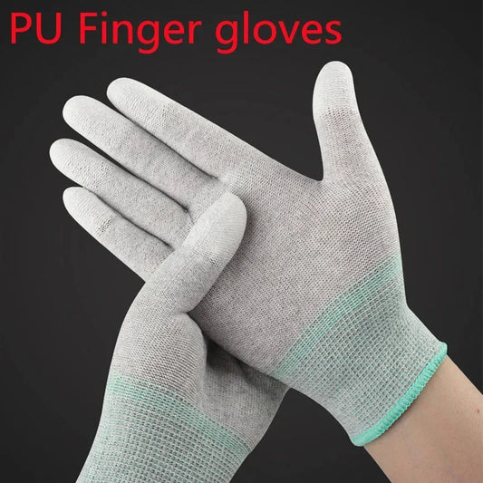PU Coated Finger ESD Anti-Static Glove For iPhone Computer Phone Repair Tools Protection Electronic Working Glove